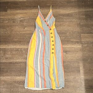 Urban Outfitters Multicolor Striped Midi Dress
